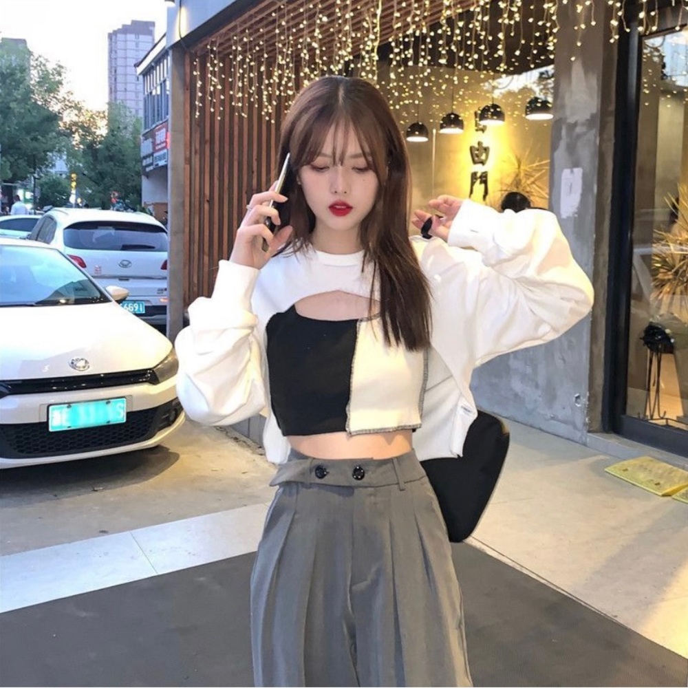 PATCHWORK STYLE CROPPED TANK TOP - Picture 9 of 16